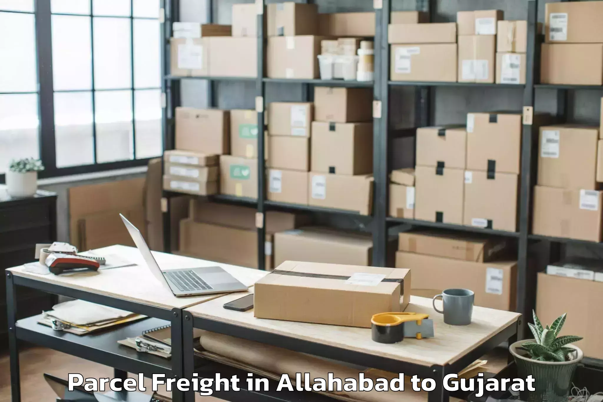 Book Allahabad to Surat Parcel Freight Online